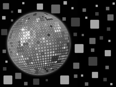 Disco ball background clipart