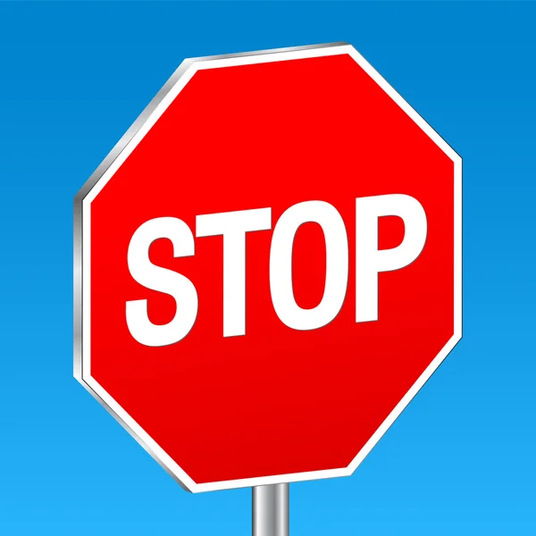 Tło znak stop — Wektor stockowy