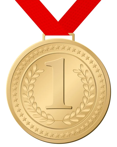 Medalla de Oro — Vector de stock