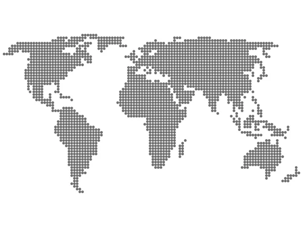 Cercle de carte mondiale — Image vectorielle
