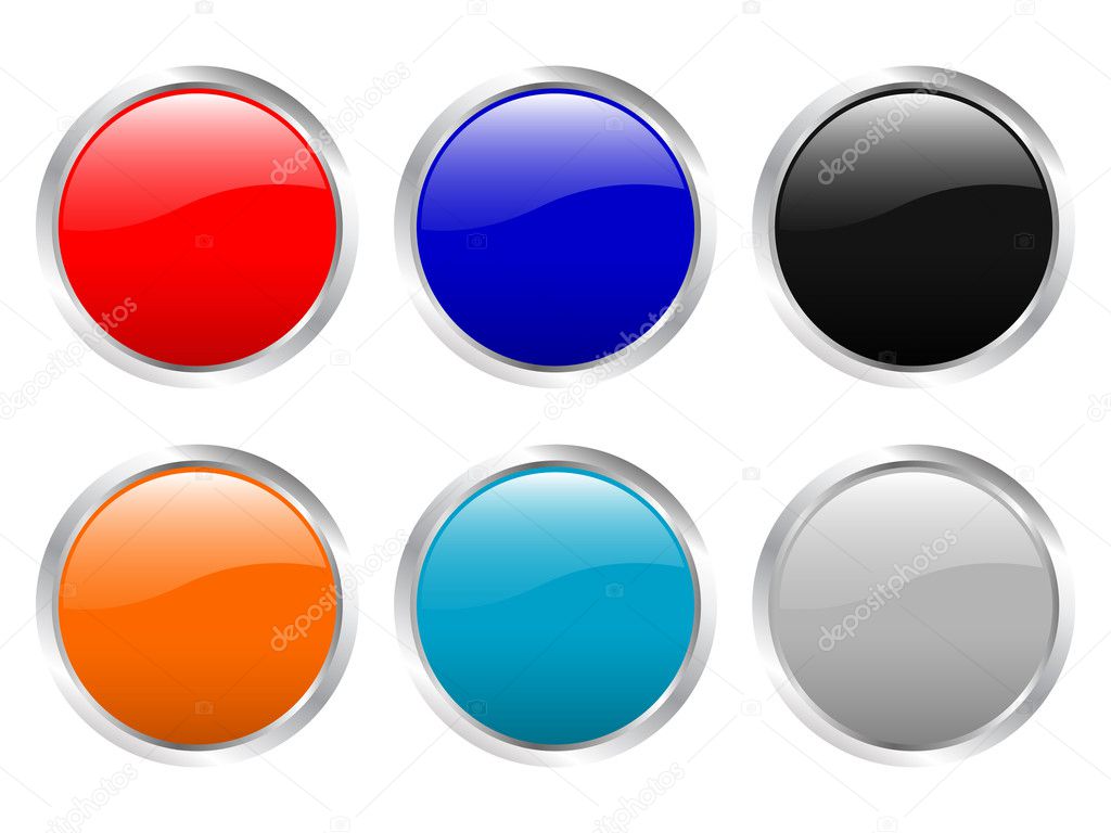 Glossy buttons empty