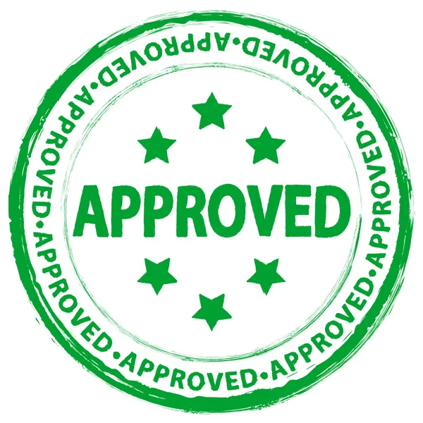 Stamp approved — Stock Vector