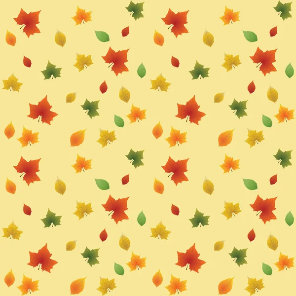 Bezešvé podzimní listí — Stockový vektor