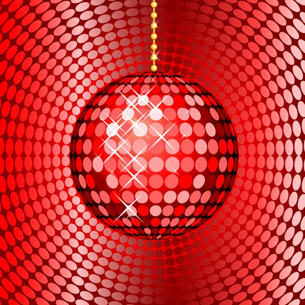 抽象的な赤ディスコ ボール — ストック写真