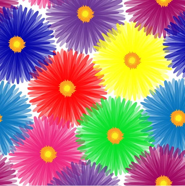 抽象的なエレガンス シームレスな花柄 美しい花のベクトル図のテクスチャ — ストックベクタ