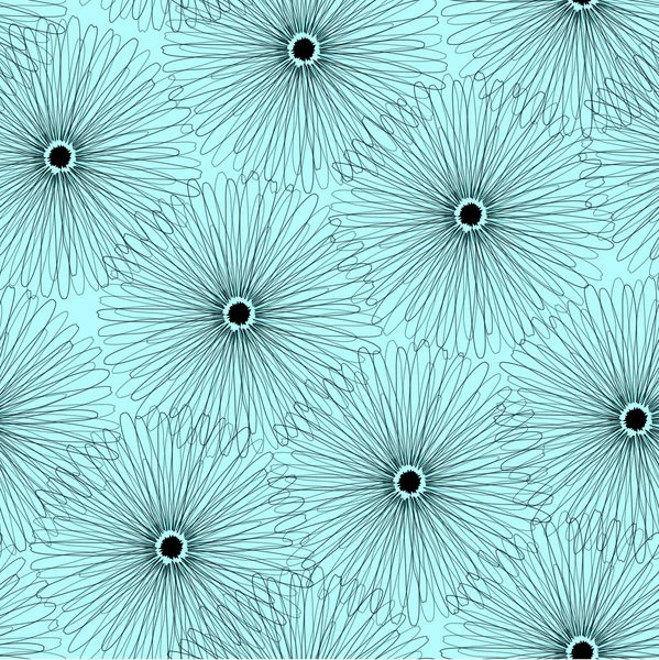 Квітковий Безшовний Фон Елемент Дизайну Векторні Ілюстрації — стоковий вектор