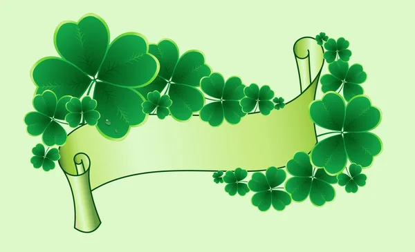 Clover Background Patrick Day — Stock Vector