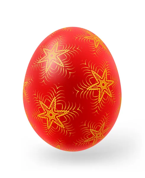 Uova di Pasqua con elementi decorativi — Vettoriale Stock