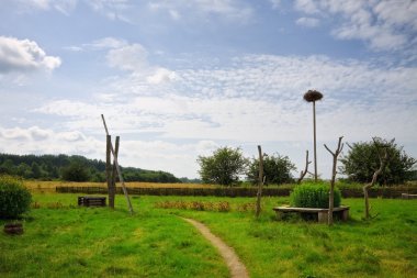 Traditional belarusian landscape clipart