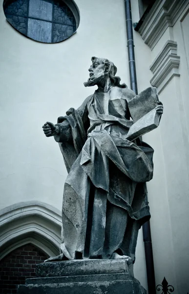 stock image Statue with book