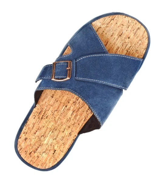 Blauwe slipper — Stockfoto