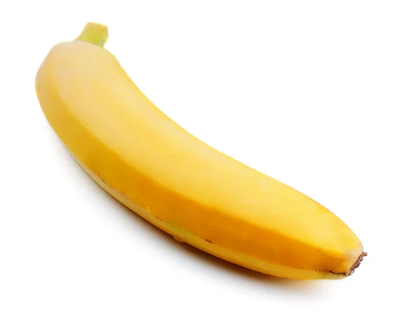 Banana Amarela Isolada Fundo Branco — Fotografia de Stock