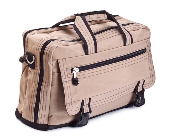 Beige travel bag — Stock Photo, Image