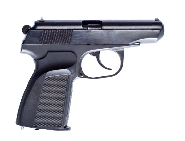 Black vintage pistol — Stock Photo, Image