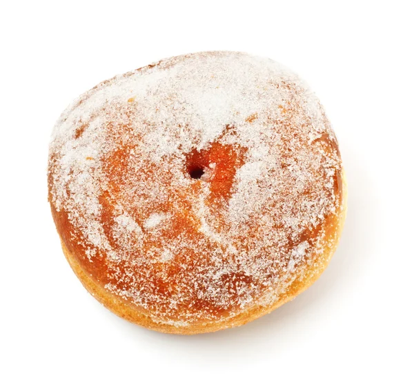 Пончик Сахарной Пудре Вид Сверху — стоковое фото