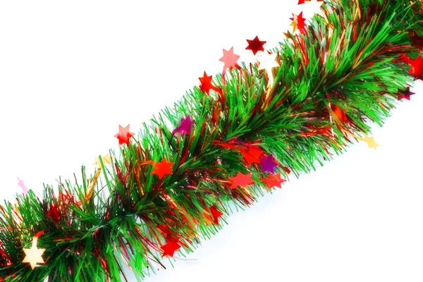 Christmas tinsel garland — Stock Photo, Image