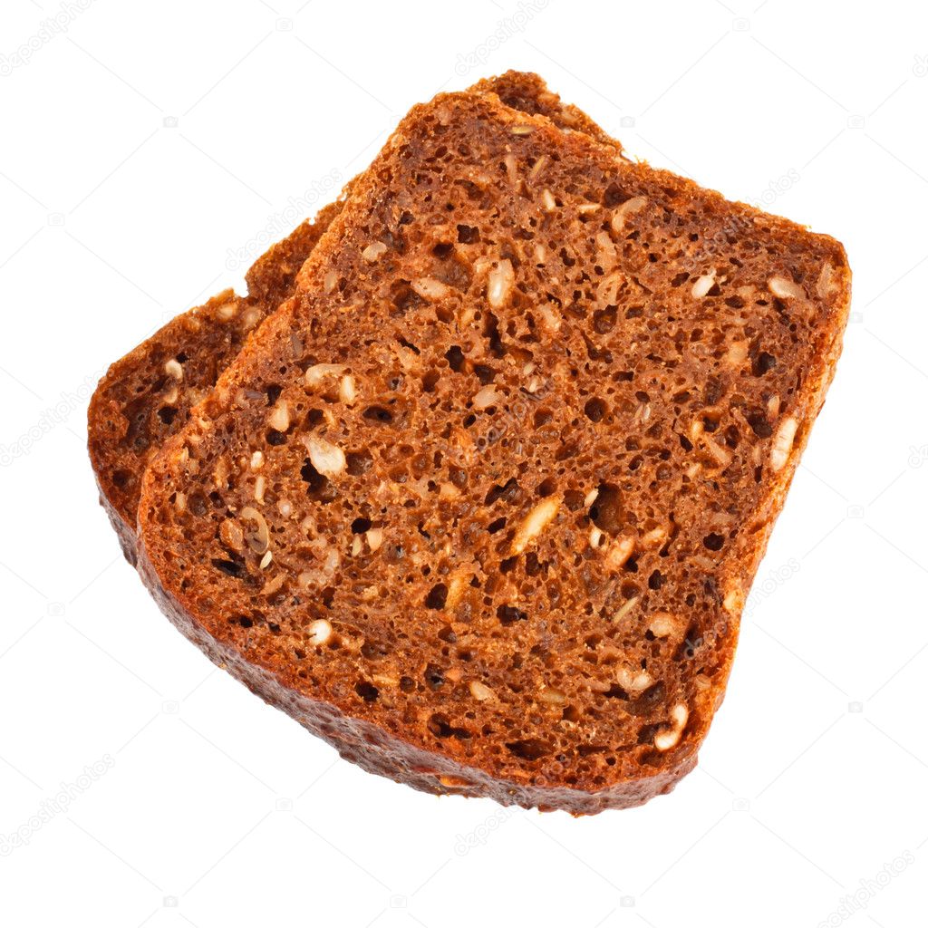 Grain bread slices
