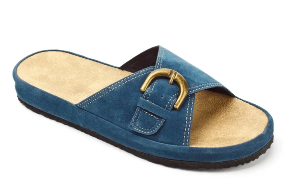Modré papuče — Stock fotografie