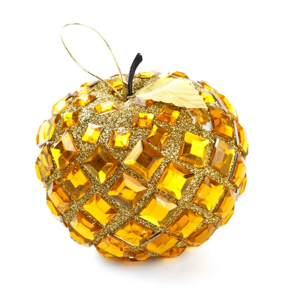 Christmas ball in apple shape — Stock Photo, Image