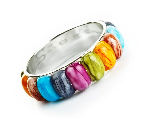 Bracelet avec pierres de couleur — Photo