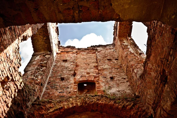 Dentro Del Viejo Castillo Ruinas Día —  Fotos de Stock