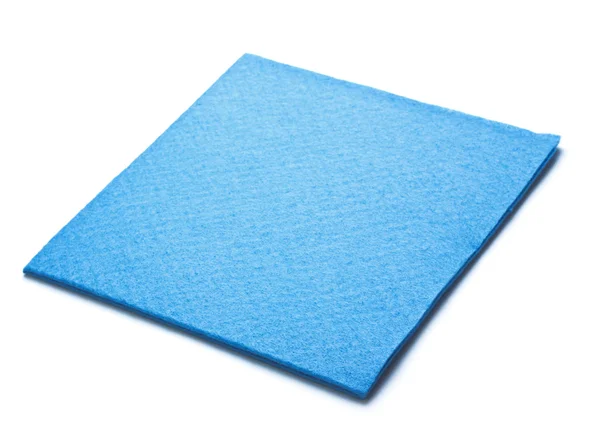 Blauwe microfiber stofdoek — Stockfoto