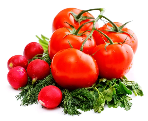 Produtos hortícolas para salada — Fotografia de Stock