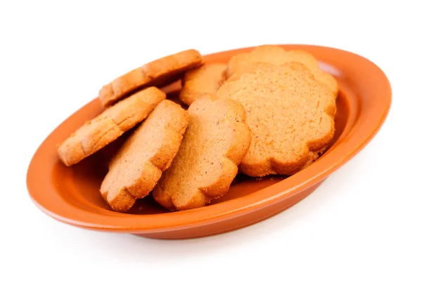 Prato de biscoitos de canela — Fotografia de Stock