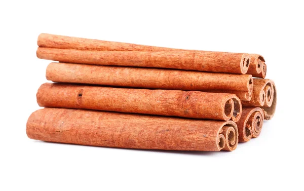 Some Cinnamon Sticks Isolated White Background — Stock Photo, Image