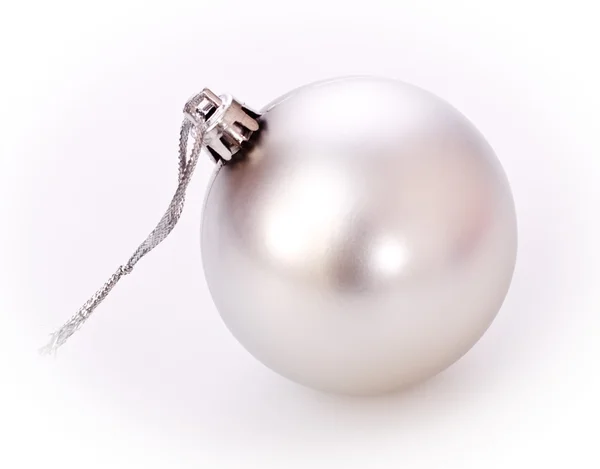 Silver Christmas Ball — Stock Photo, Image