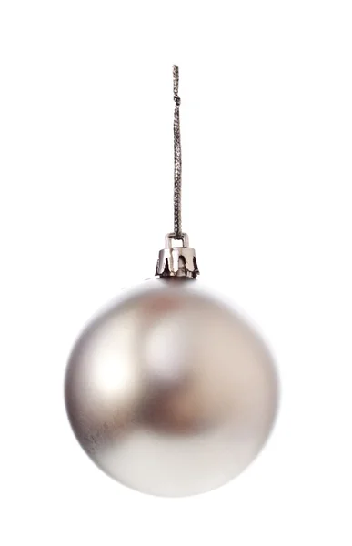 Silver Christmas Ball — Stock Photo, Image