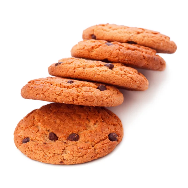 Single Chocolate Chip Cookies — Stockfoto