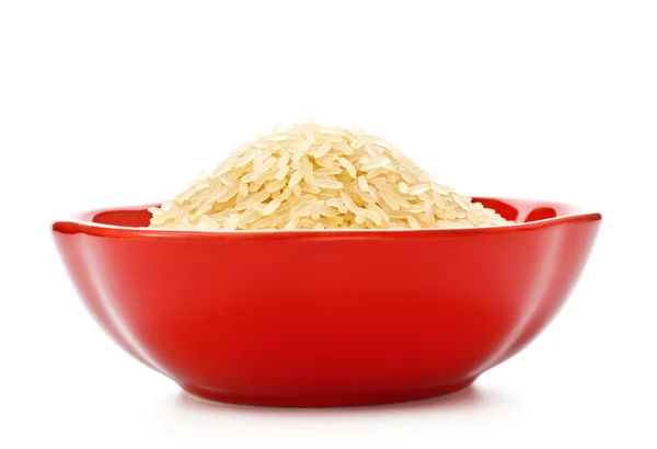 Cuenco de arroz crudo — Foto de Stock