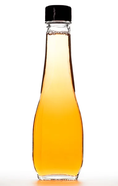 Botella con vinagre de manzana —  Fotos de Stock
