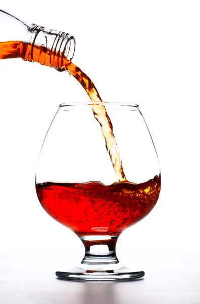 Pouring Cognac — Stock Photo, Image