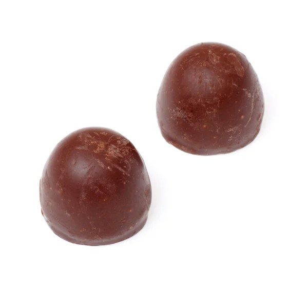 Tmavé čokoládové bonbony — Stock fotografie