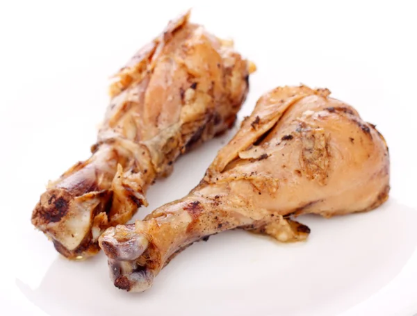 Duas pernas de frango fritas — Fotografia de Stock