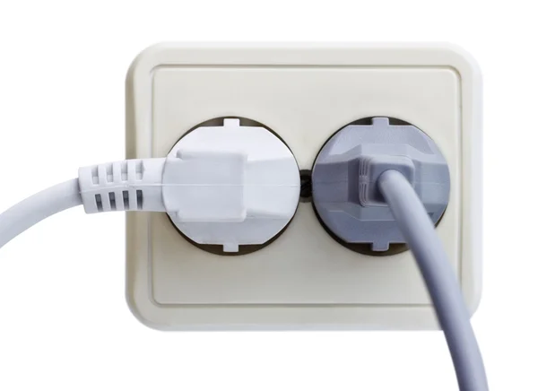 Standart Outlet with Plug — Stock Photo, Image