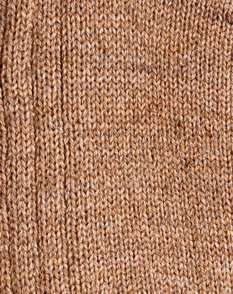 Textura de lã marrom — Fotografia de Stock
