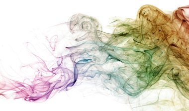 Color Smoke On White clipart