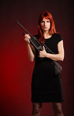 Sniper Woman clipart