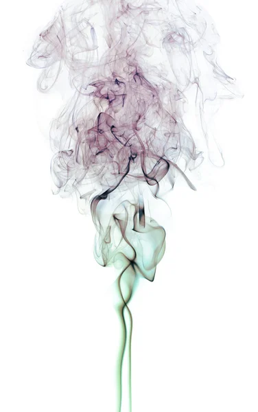 Cor fumaça no branco — Fotografia de Stock