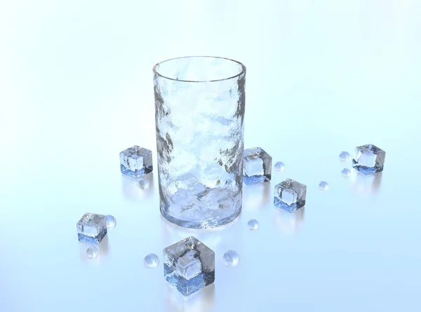 얼음 유리 — 스톡 사진