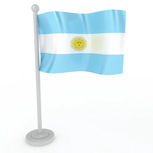 Argentína lobogója — Stock Fotó