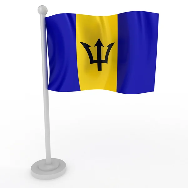 Flagge von Barbados — Stockfoto
