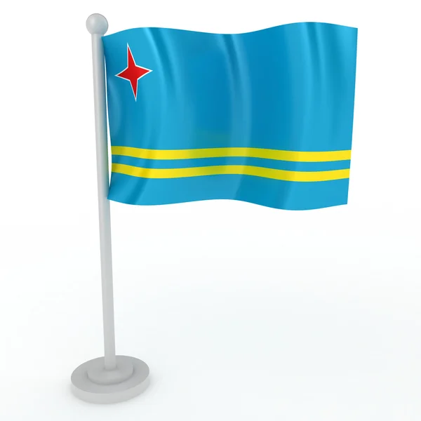 Bandeira de aruba — Fotografia de Stock