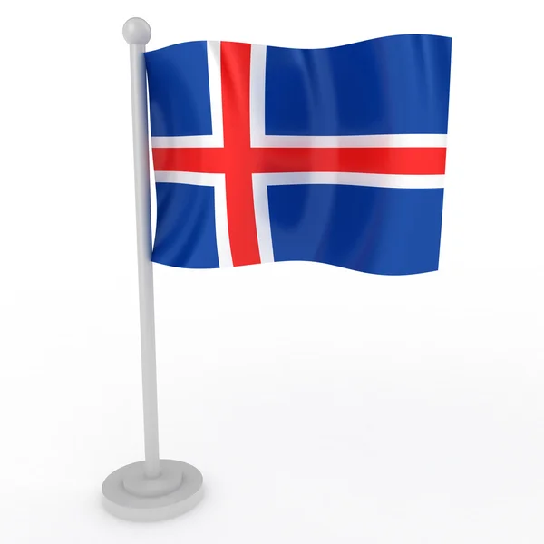 Σημαία Ισλανδίας — Φωτογραφία Αρχείου