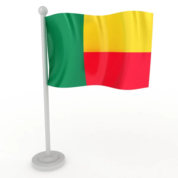 Benin bayrağı — Stok fotoğraf