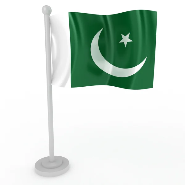 巴基斯坦国旗的 — 图库照片