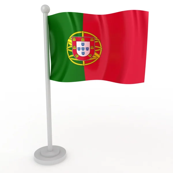 白色背景上的标志 葡萄牙的插图 — 图库照片